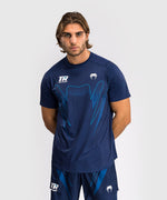 Load image into Gallery viewer, Venum X Top Rank Original Men&#39;s Dry Tech Shirt - Navy Blue
