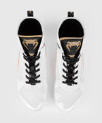 Load image into Gallery viewer, Venum Elite Boxing Shoes - White/Black/Gold
