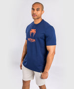 Load image into Gallery viewer, Venum Classic T-Shirt - Navy Blue/Orange
