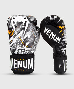 Venum Dragon's Flight Boxing Gloves - Black/White