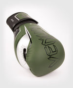 Load image into Gallery viewer, VENUM Elite Evo Boxing Gloves - Khaki/Silver
